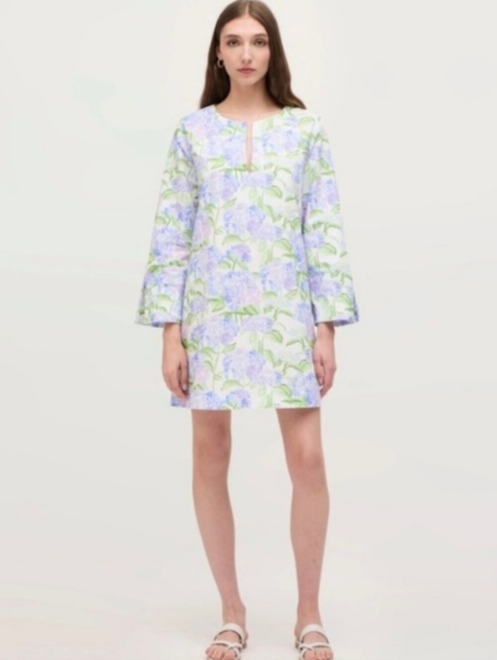 Hill House Artemis dress blue and purple hydrangea Print Small - Picture 3 of 9